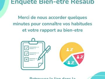 Qu attendez vous en terme de bien être ?
Resalib a besoin de votre avis pour mieux répondre à vos besoins ..
Pouvez vous répondre au sondage ci dessous ?...